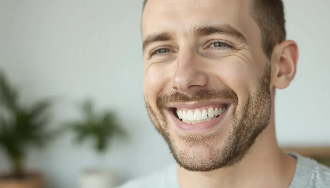 dentition parfaite homme